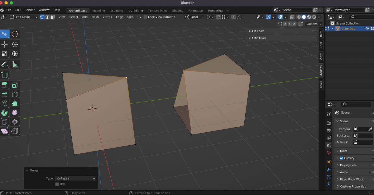 How to Merge Vertices in Blender
